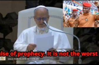 messaggio papa burkina faso fake ia