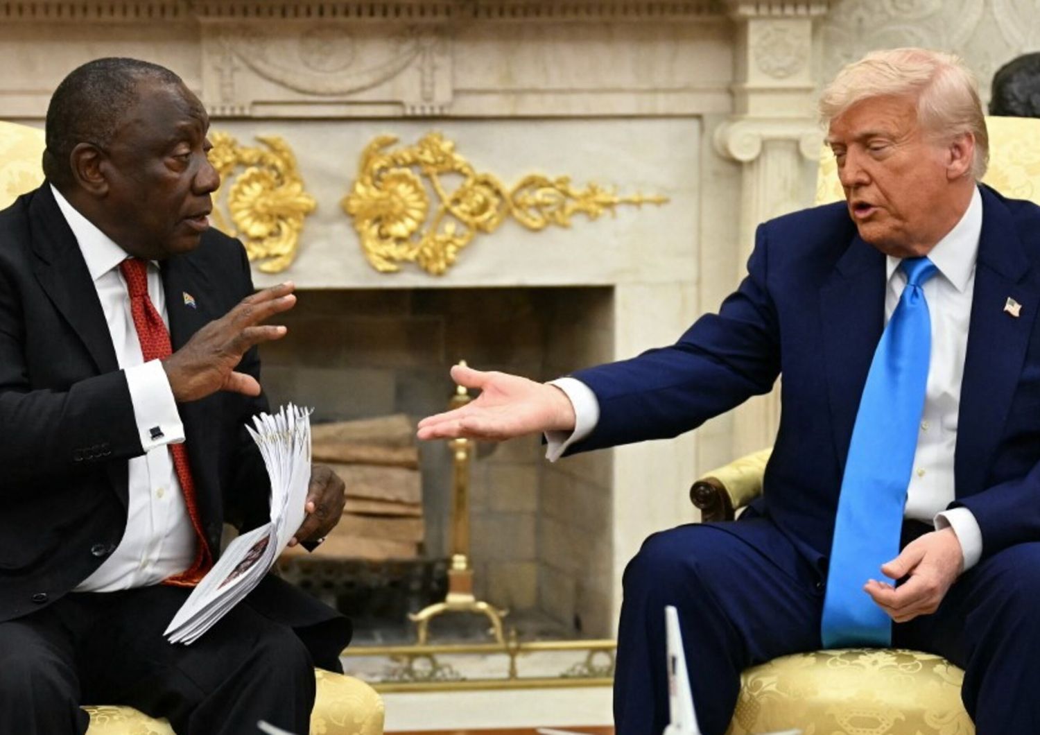 Donald Trump e Cyril Ramaphosa