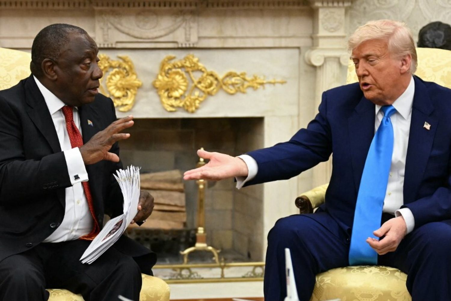 Donald Trump e Cyril Ramaphosa