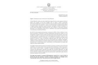 Intitolata a Cristina Mazzotti un'aula del suo liceo. Il ricordo della nipote