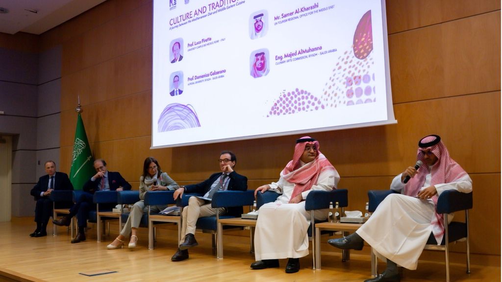 Dieta mediterranea e cucina mediorientale nel menu di una conferenza in Arabia Saudita