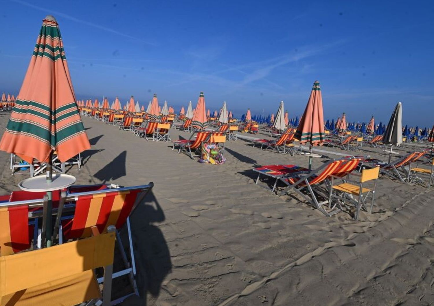 Spiaggia, ombrelloni