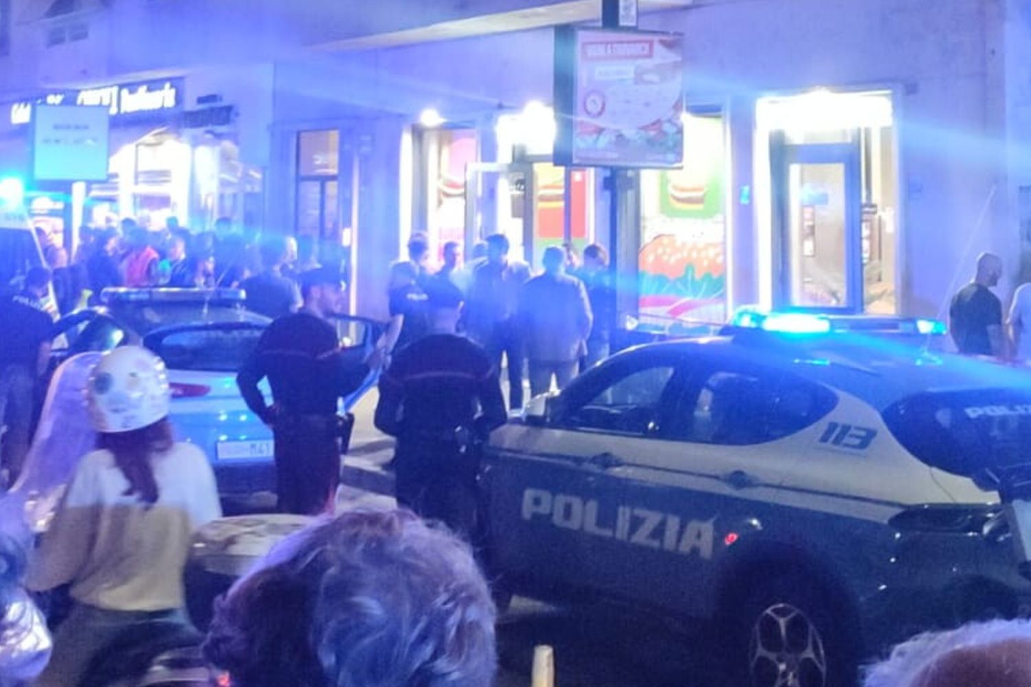 La polizia a viale Eritrea