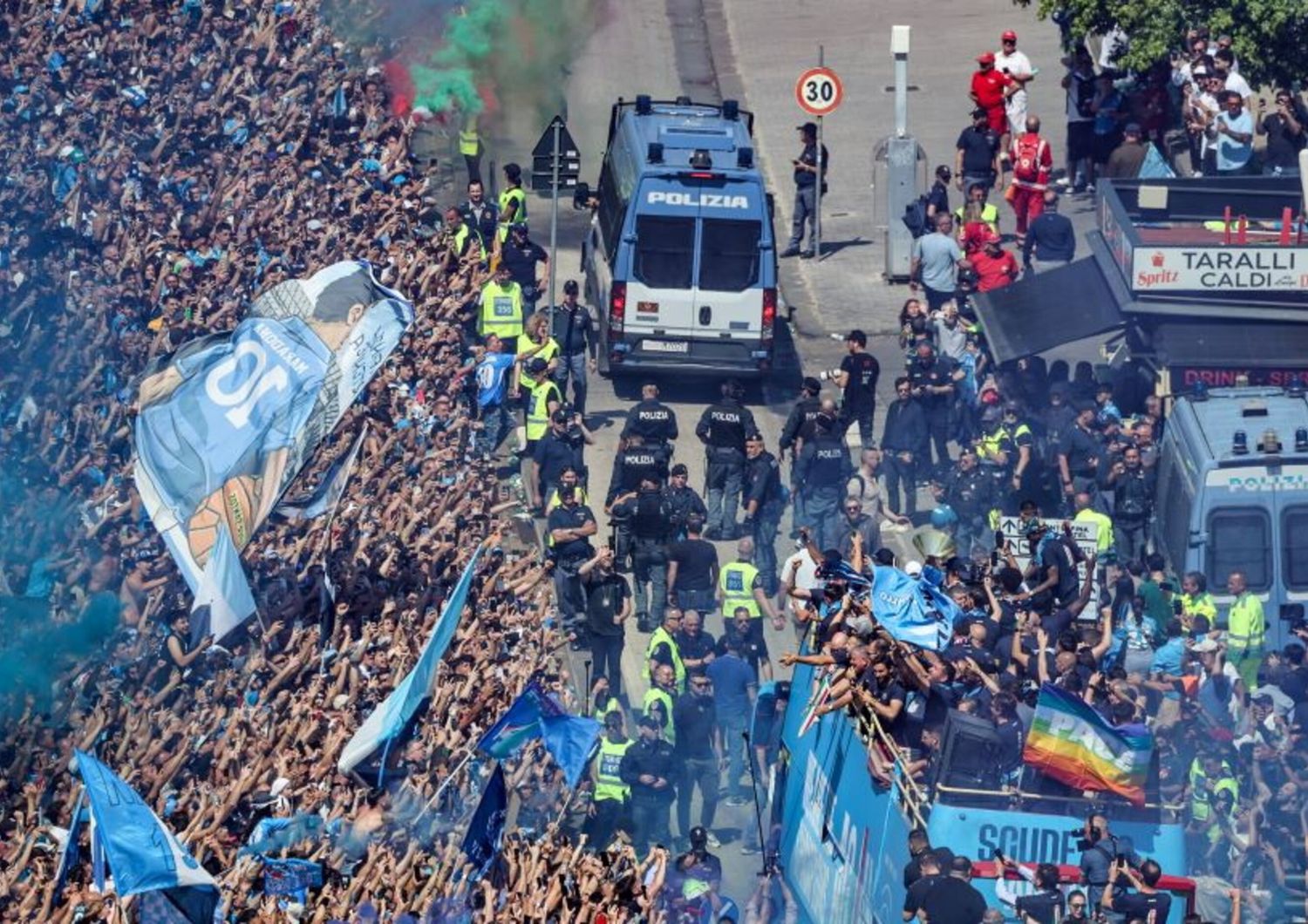 festa scudetto a Napoli