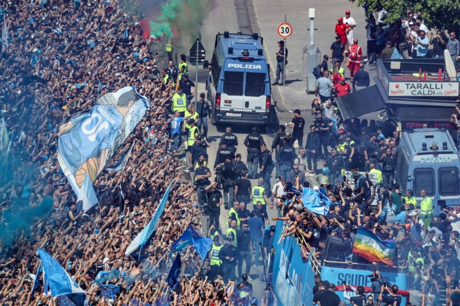 festa scudetto a Napoli
