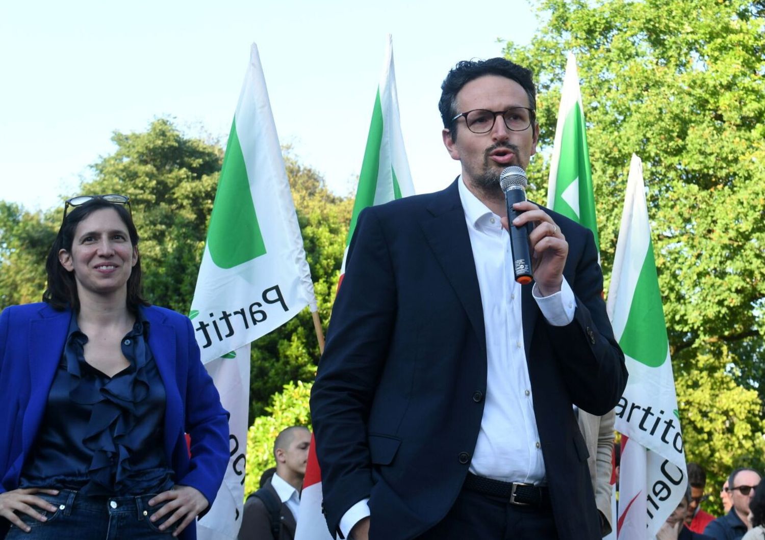 Elly Schlein con il sindaco di Ravenna