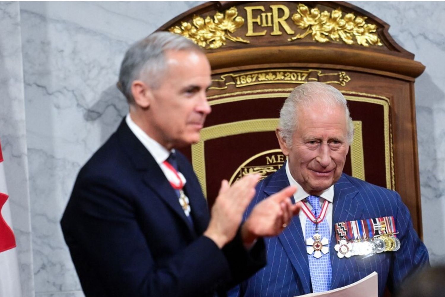 Re Carlo al parlamento canadese