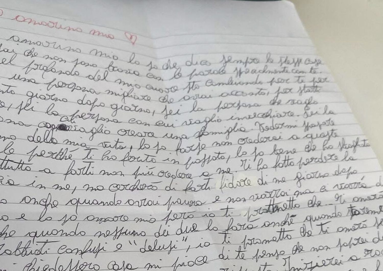Afragola Martina carbonaro lettera ex fidanzato omicida