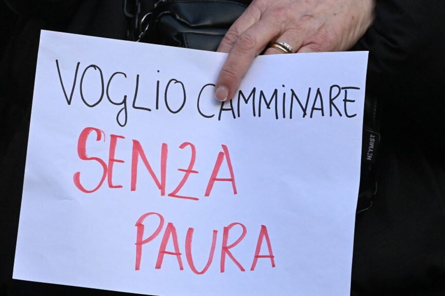 08/04/2025 Pistoia. Presidio delle donne di 'Non una di meno' contro i femminicidi e il patriarcatocredito:Aleandro Biagianti / AGF