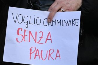 08/04/2025 Pistoia. Presidio delle donne di 'Non una di meno' contro i femminicidi e il patriarcatocredito:Aleandro Biagianti / AGF
