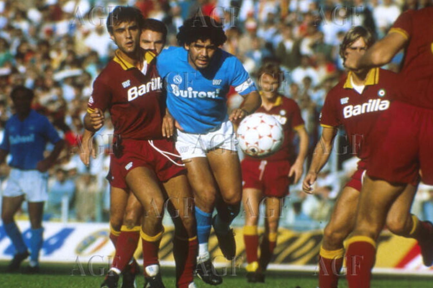 Giuseppe Giannini e Maradona