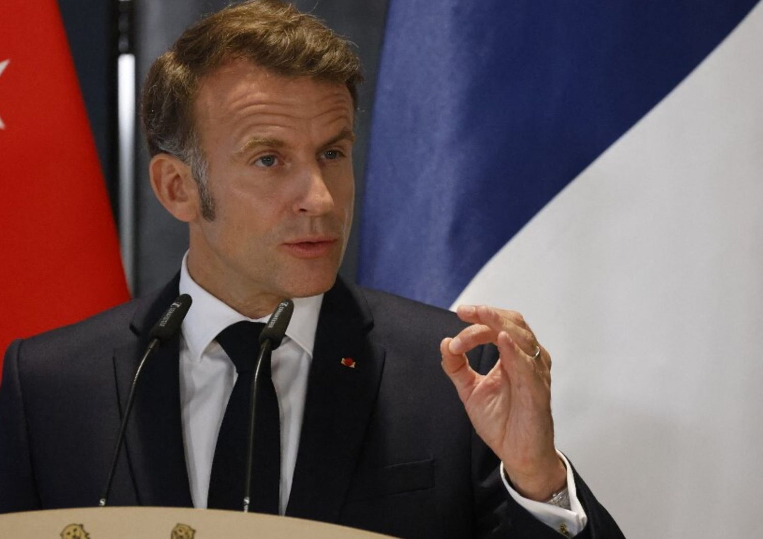 Macron a Singapore