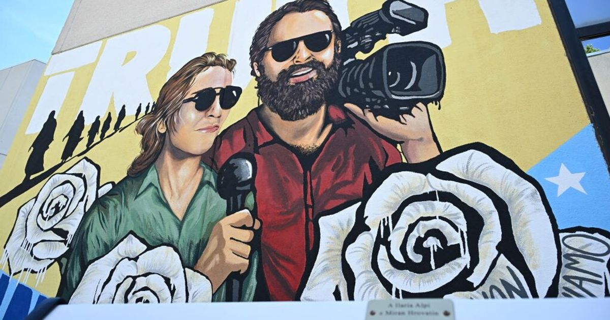 Saxa Rubra ricorda Ilaria Alpi e Miran Hrovatin con un murales 