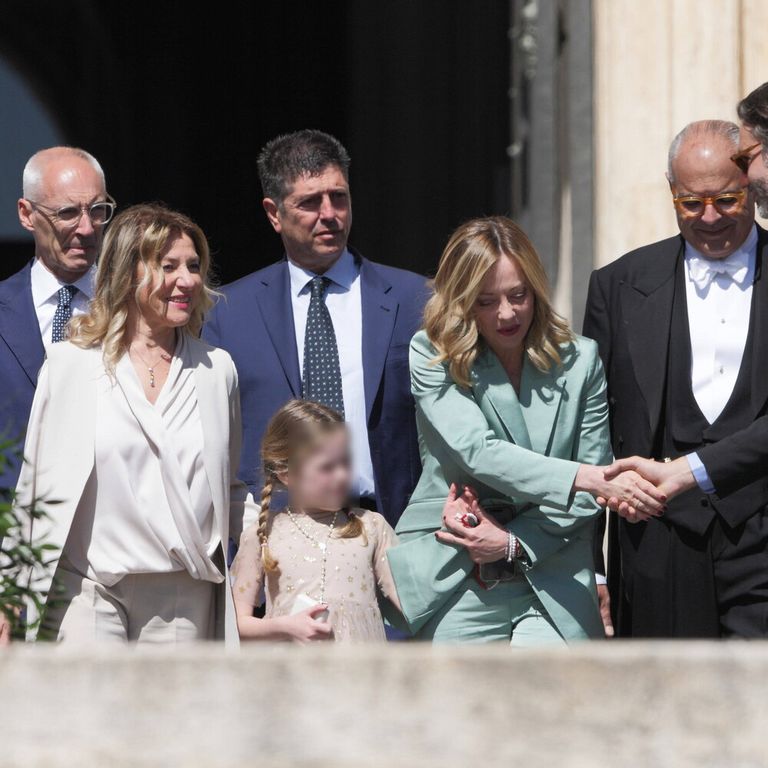 Giorgia Meloni con la figlia