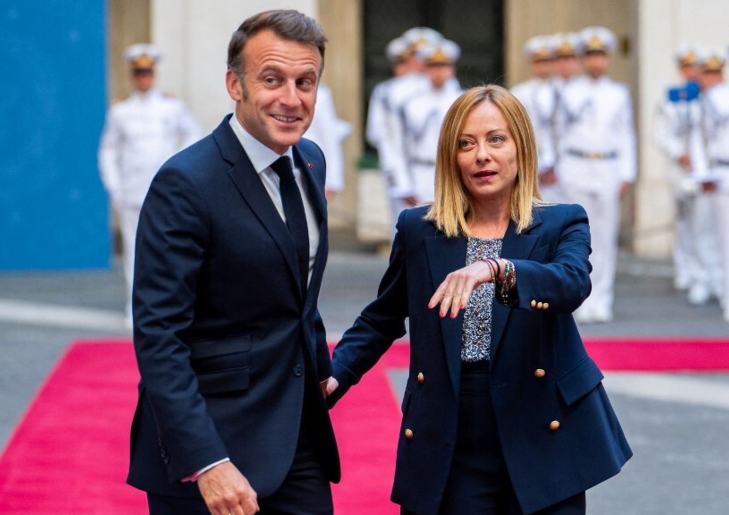 Incontro Macronn-Meloni