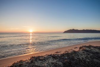 Tramonto sul mare a Villasimius (Sud Sardegna)
