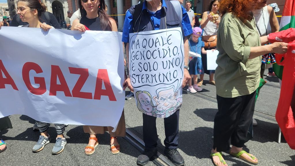 Gaza, manifestazione Roma