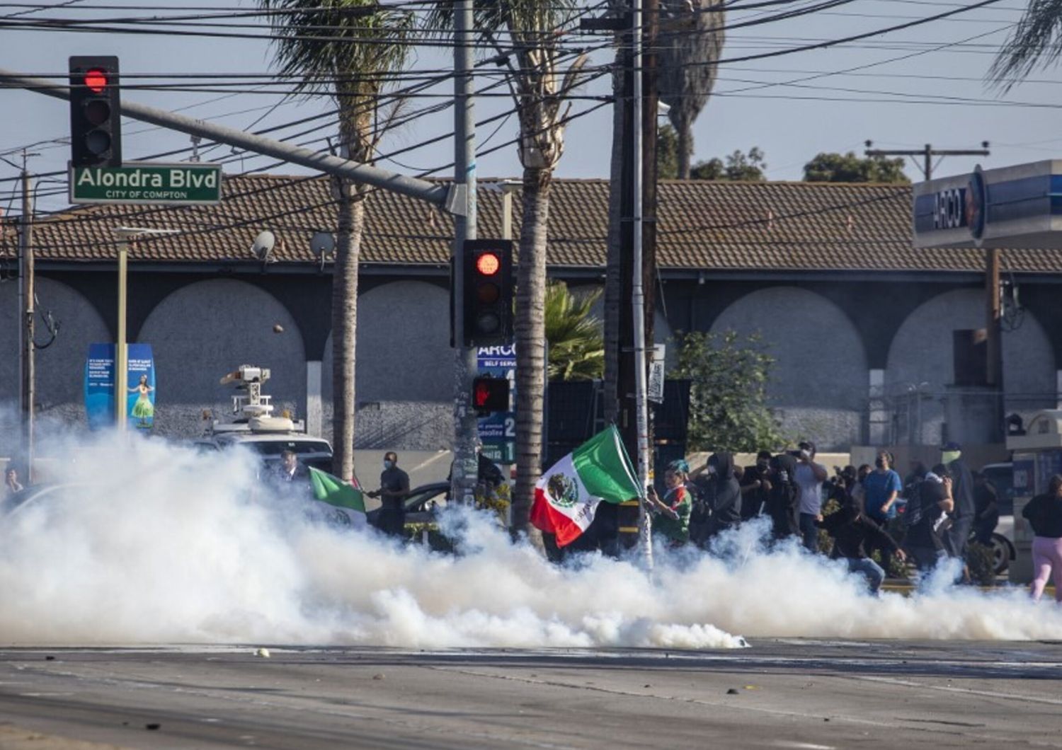 Scontri a Los Angeles