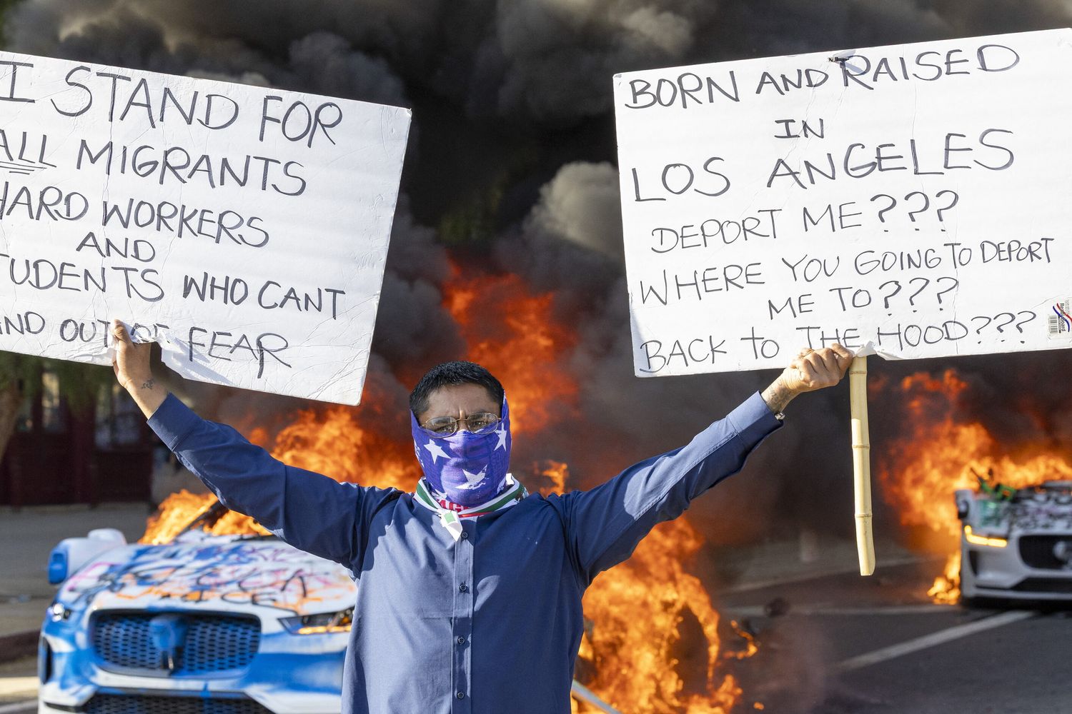 Scontri a Los Angeles