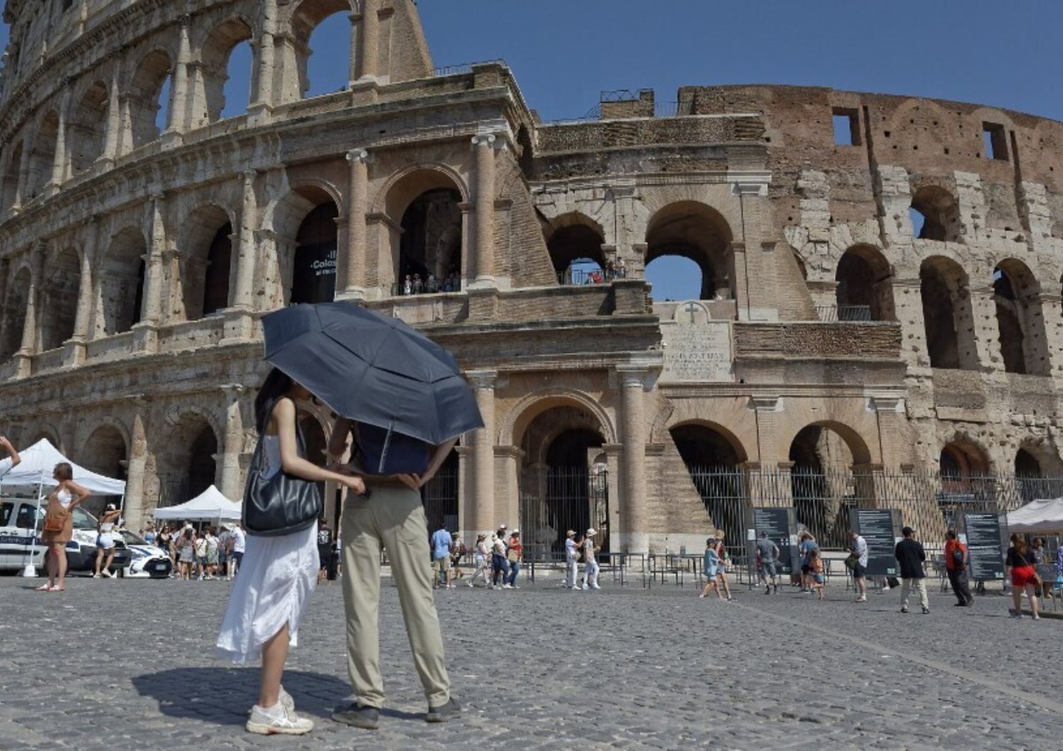 Caldo torrido a Roma