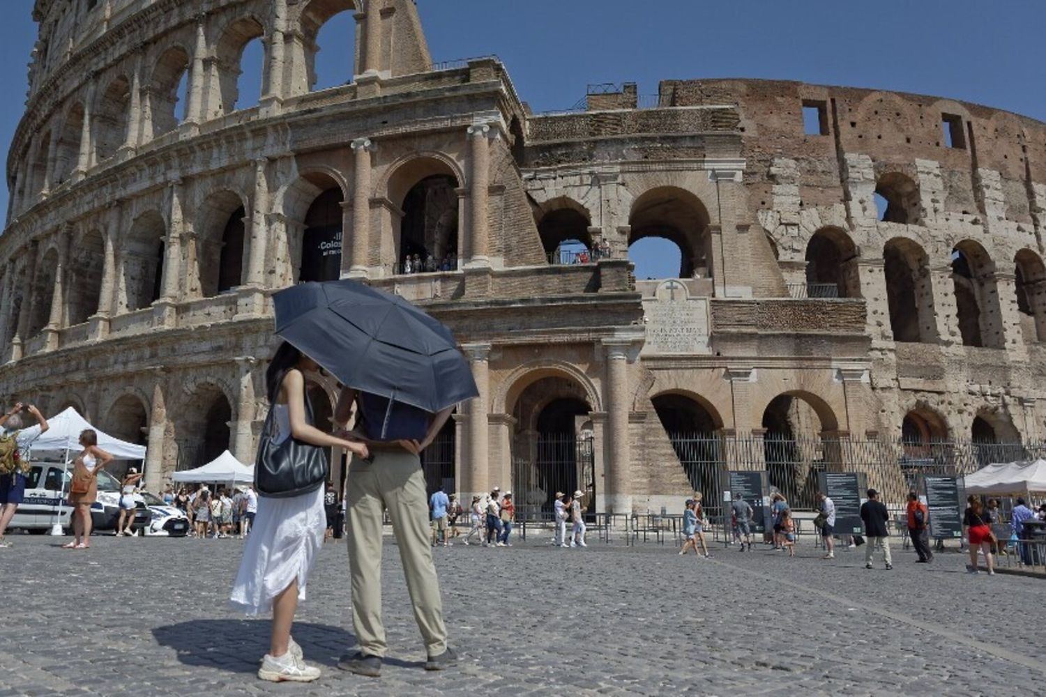 Caldo torrido a Roma