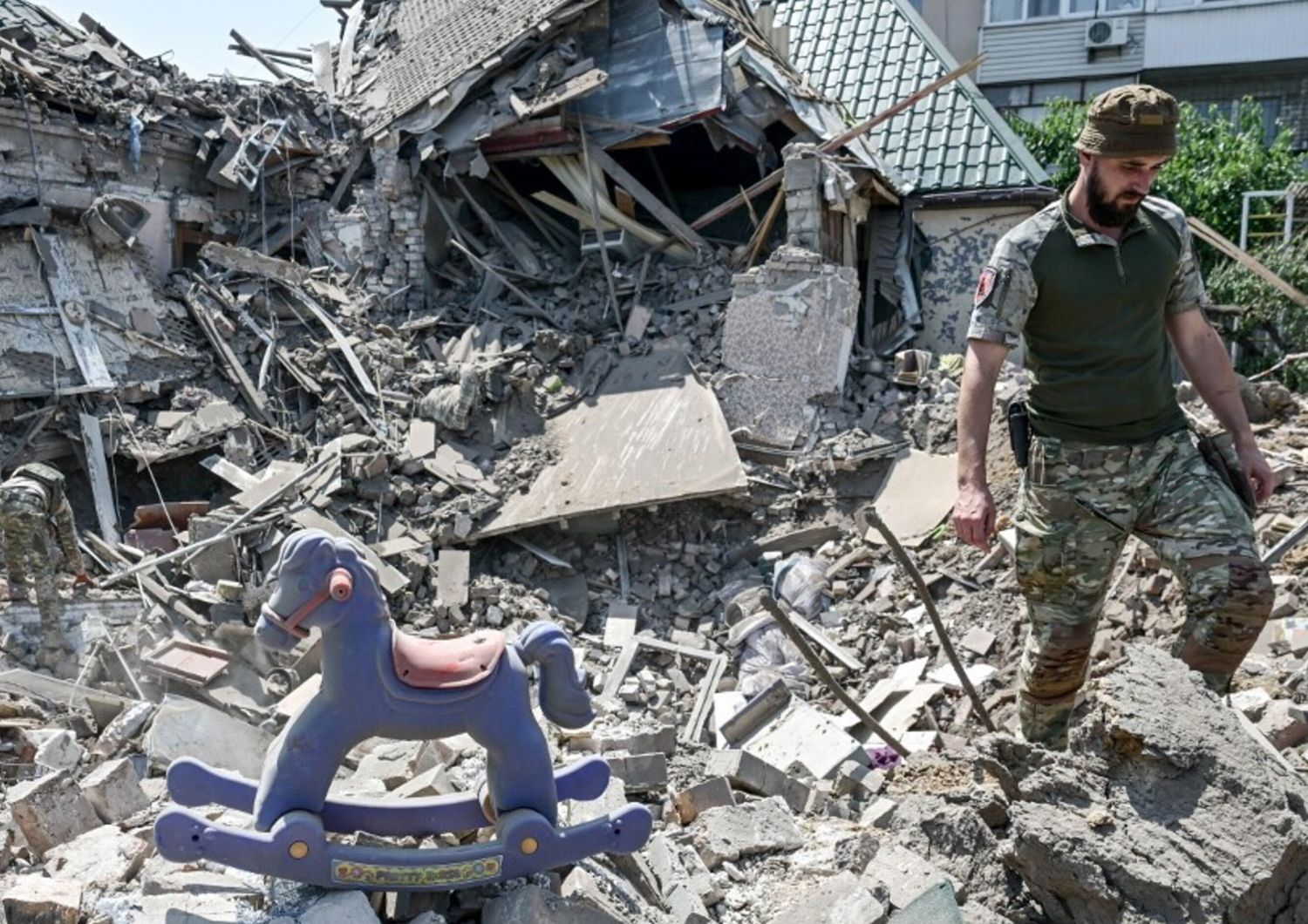 Missili su Kiev e droni
