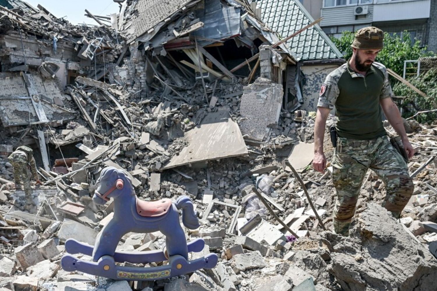 Missili su Kiev e droni