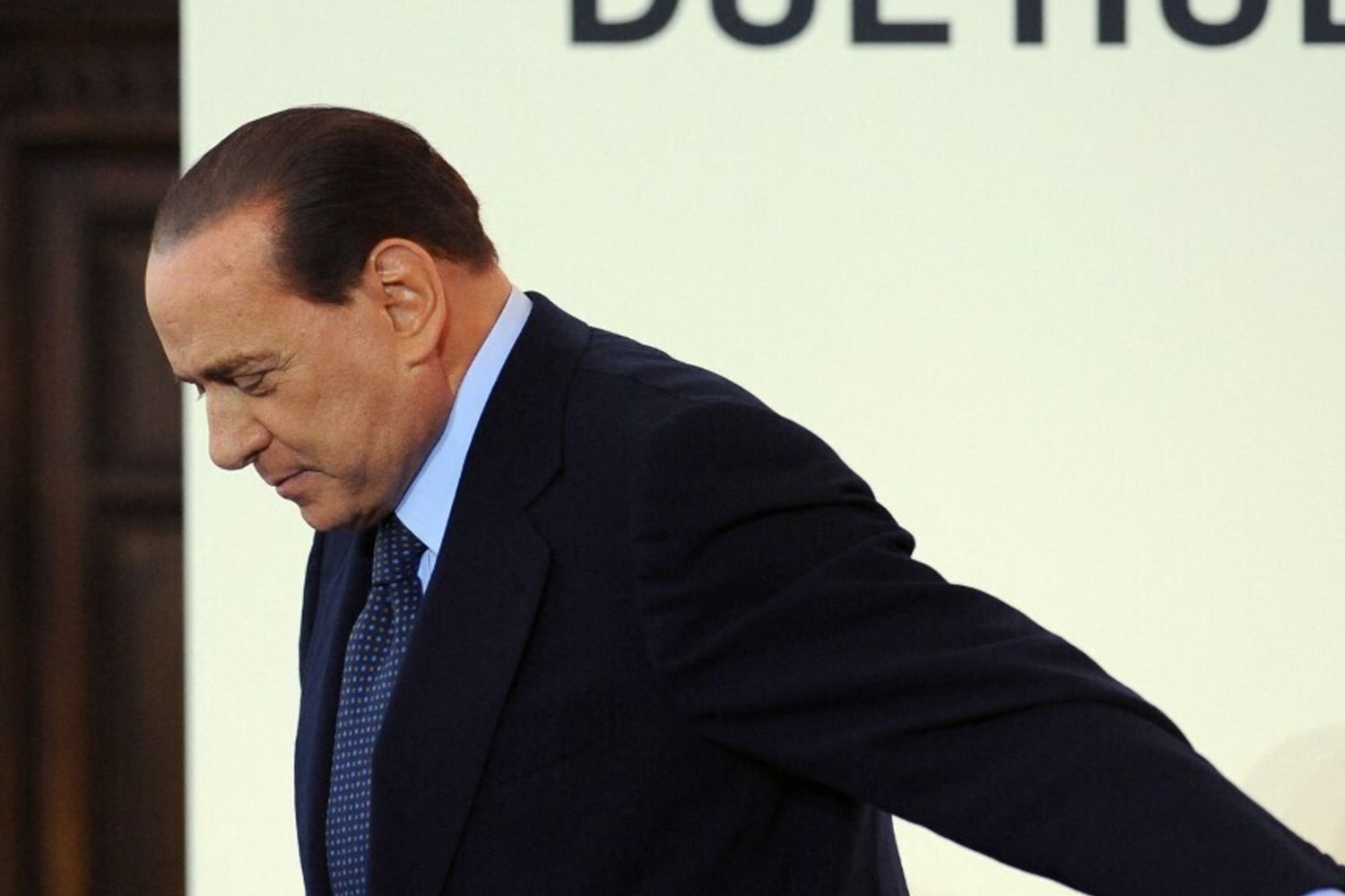 Silvio Berlusconi ad un incontro sui nuovi hub di Fiumicino e Malpensa