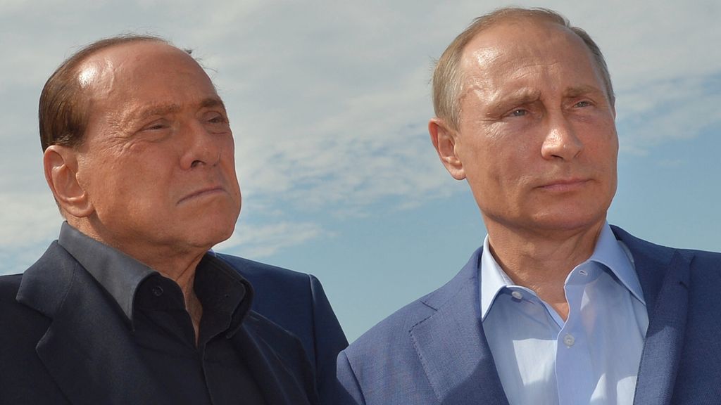 Silvio Berlusconi con Vladimir Putin