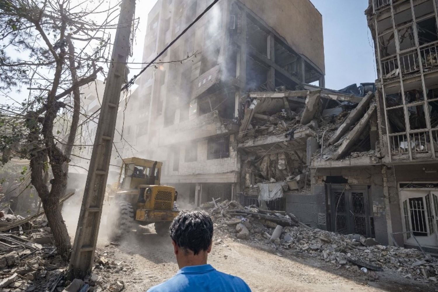 Edifici distrutti a Teheran