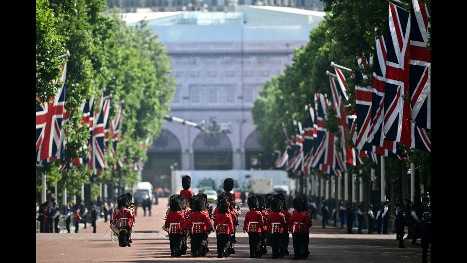 Trooping the colour