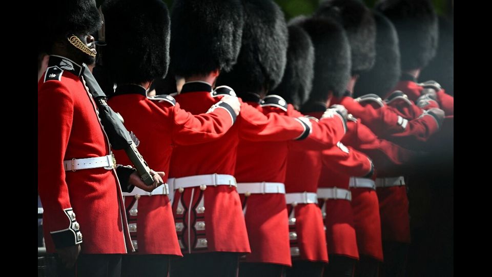 Trooping the colour