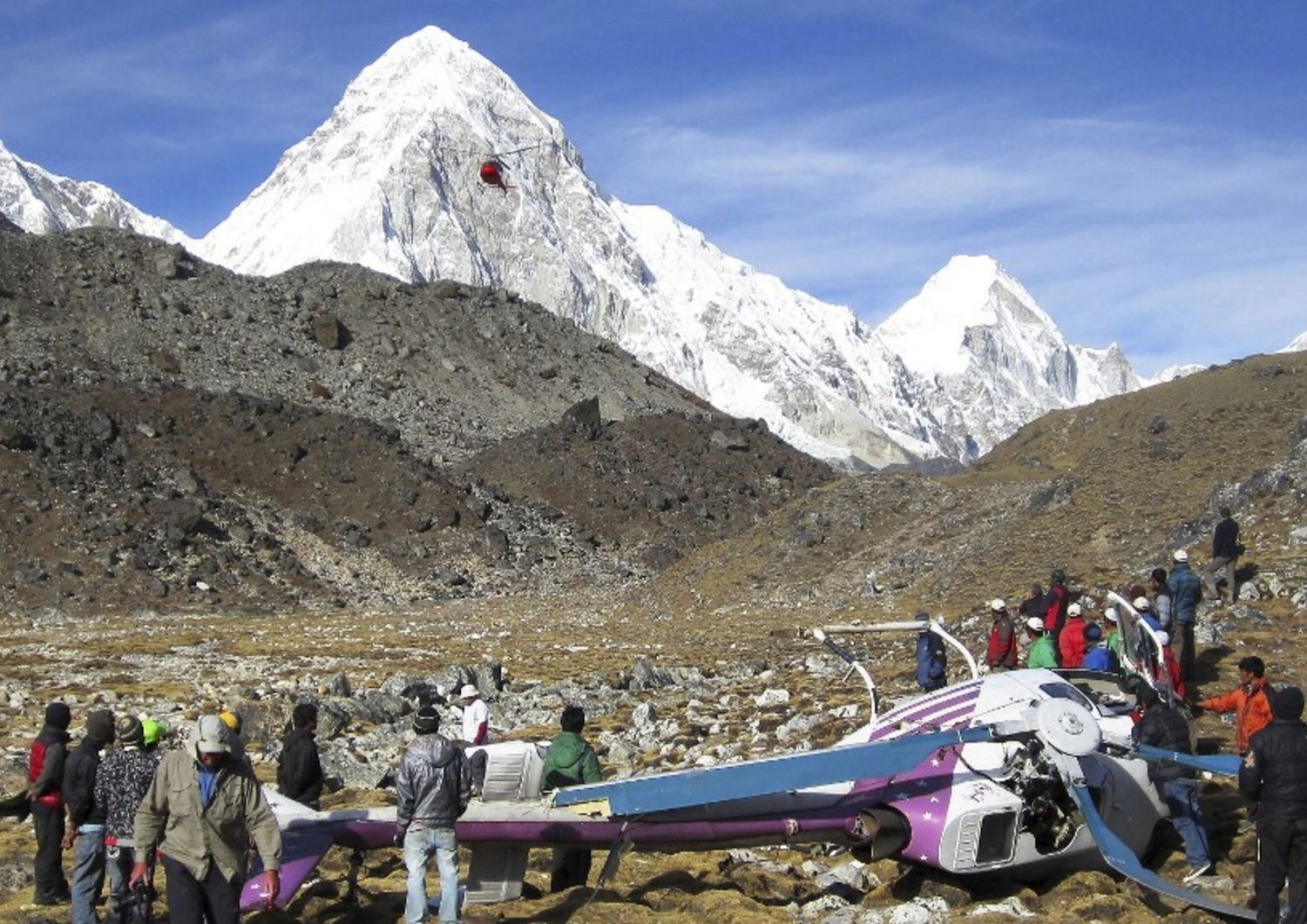 incidente elicottero sull'Himalaya- immagine repertorio