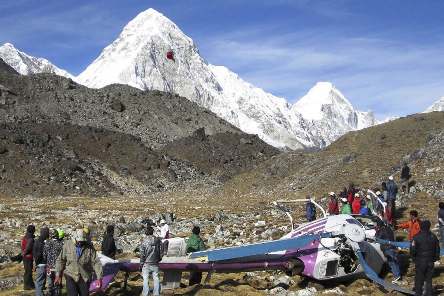 incidente elicottero sull'Himalaya- immagine repertorio