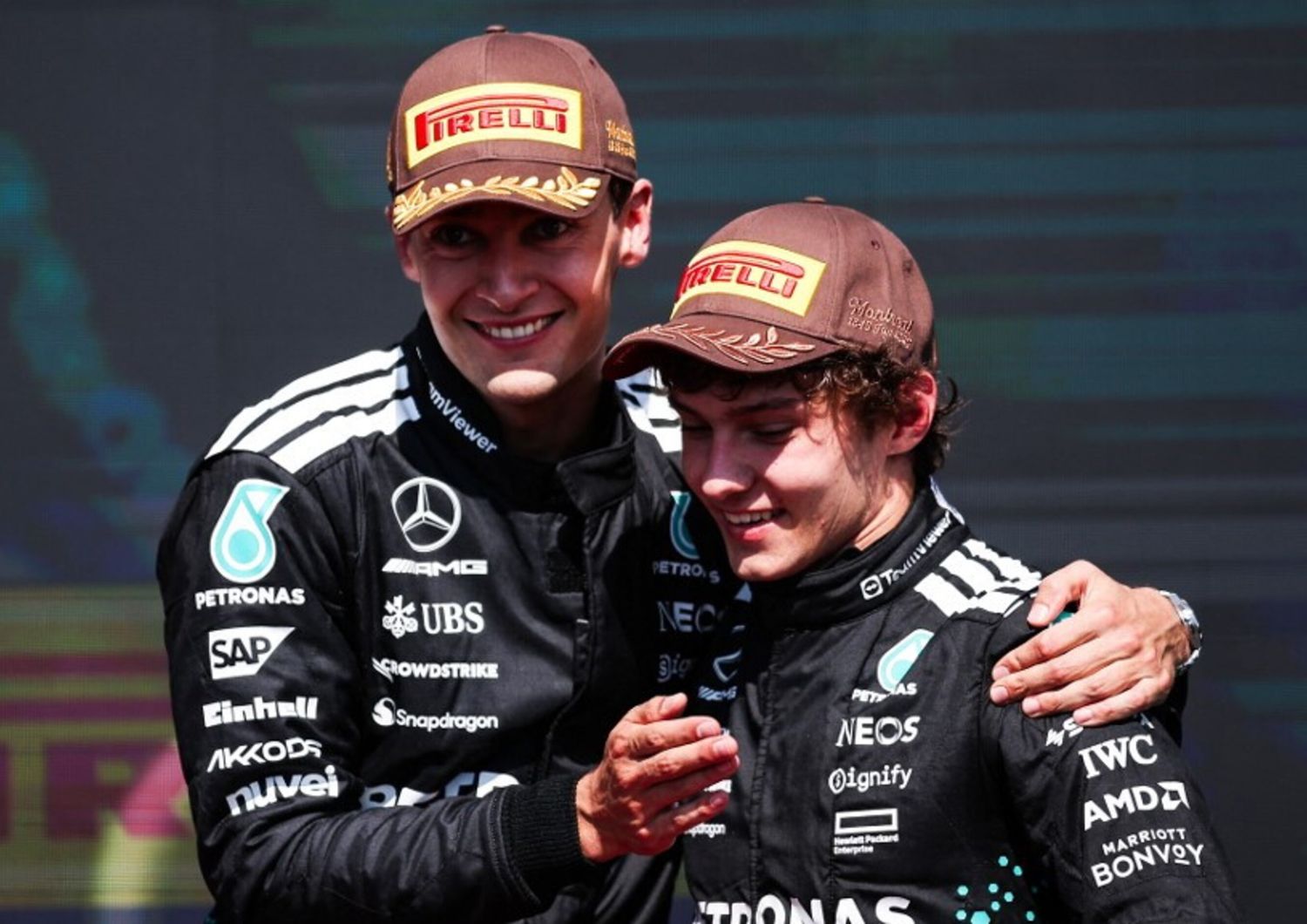 George Russell e Kimi Antonelli