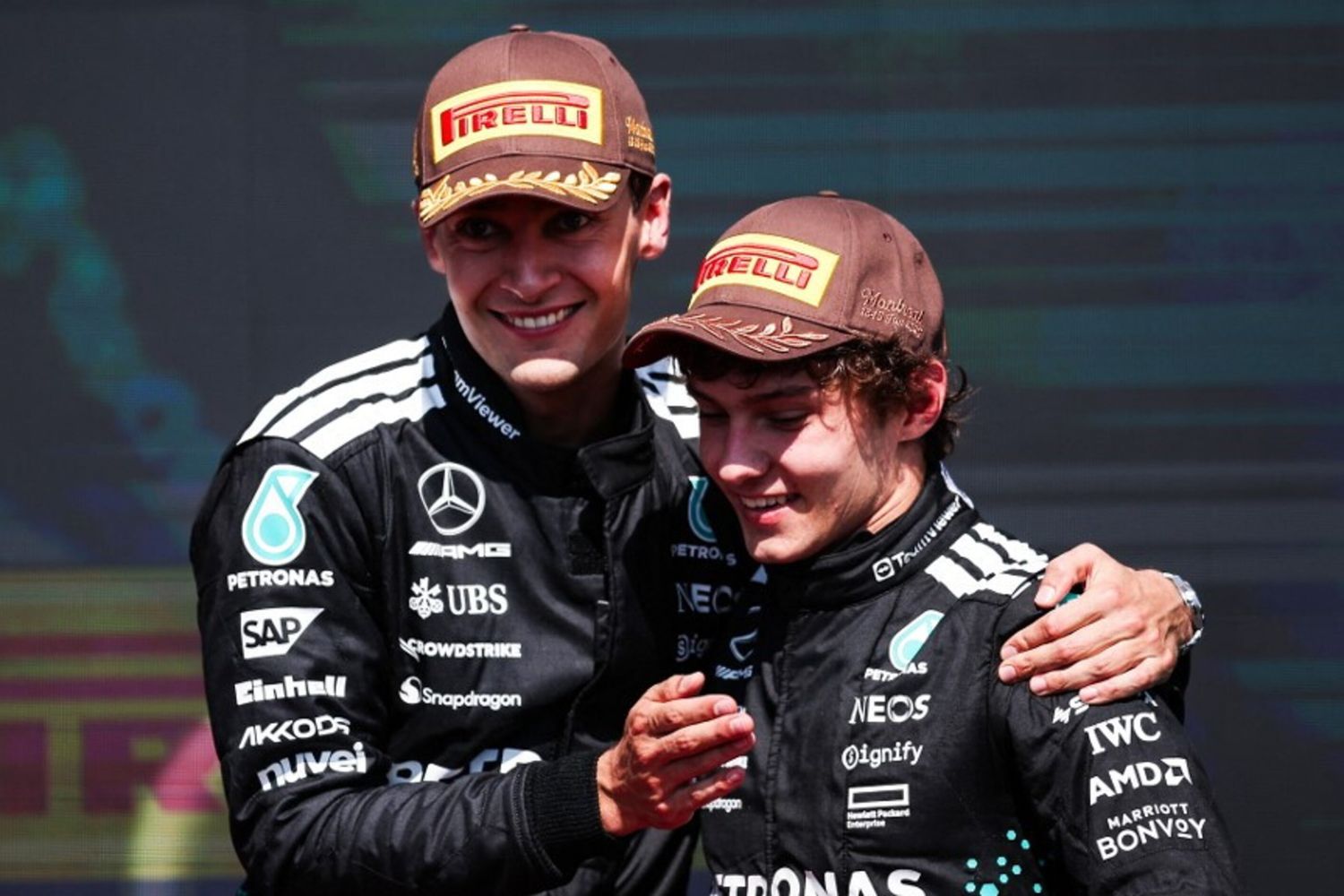 George Russell e Kimi Antonelli