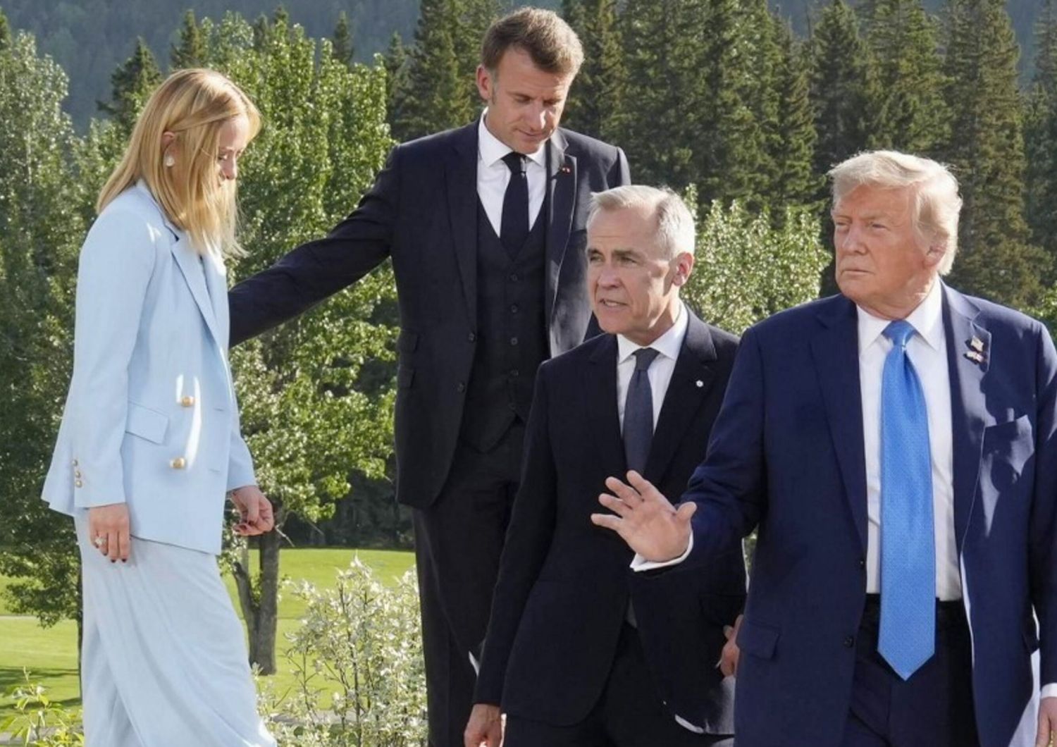 trump g7 iran israele partenza anticipata