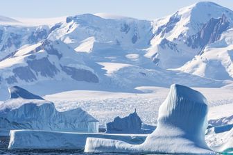 Un ghiacciaio dell'Antartide, immagine d'archivio