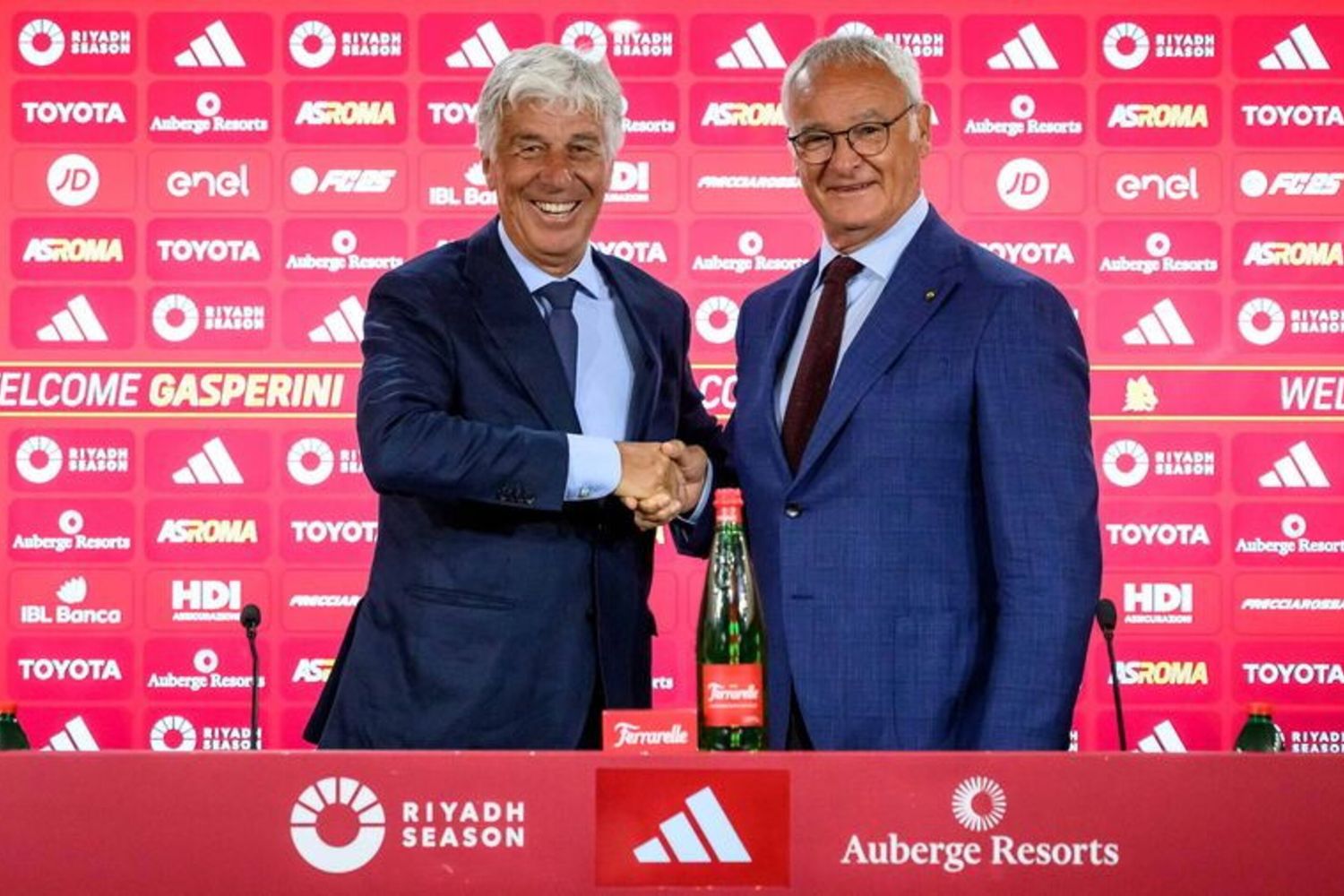 Ranieri presenta Gasperini: "Costruiremo qualcosa che dia frutti rigogliosi alla Roma"