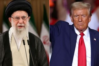 L'Ayatollah Ali Khamenei (a sinistra), il presidente degli Stati Uniti Donald Trump (destra)