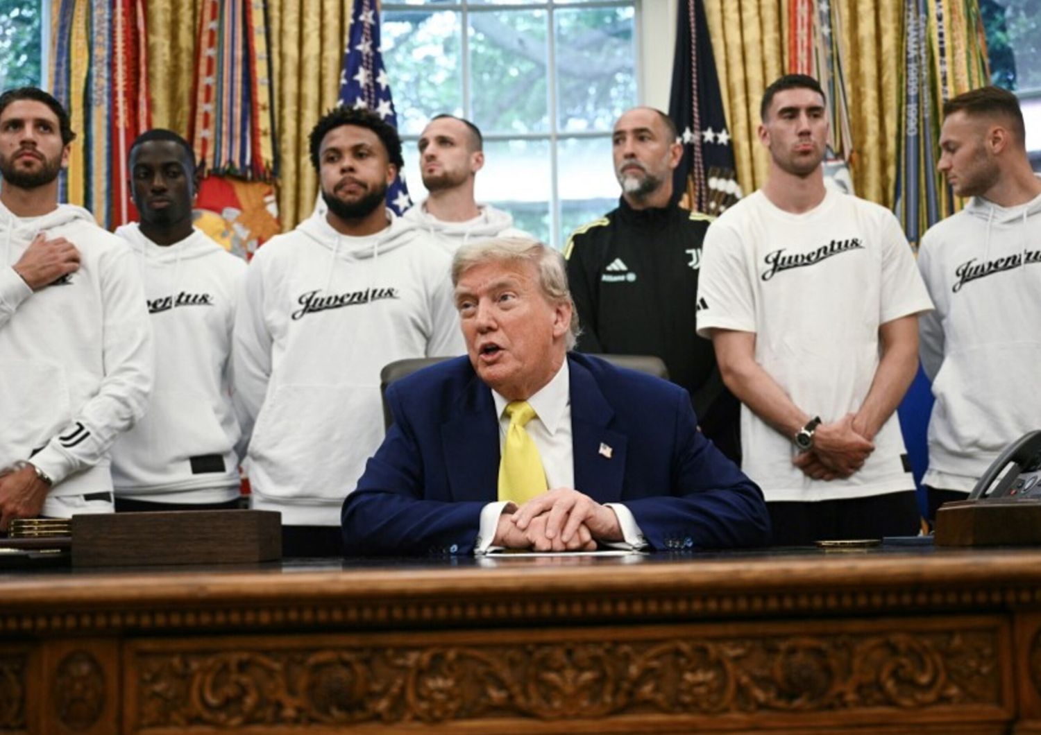 weah visita casa bianca trump juventus