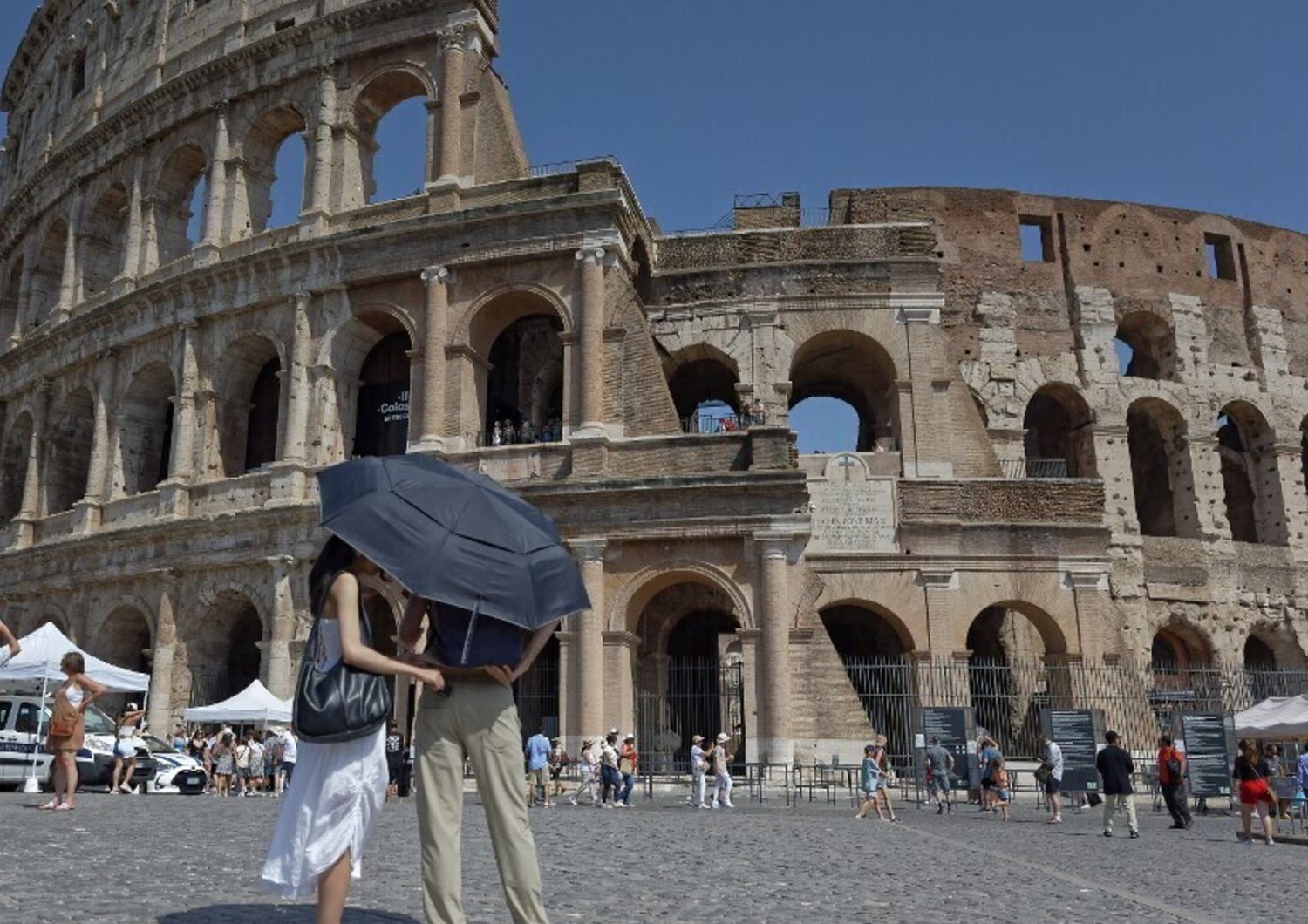 Caldo torrido a Roma