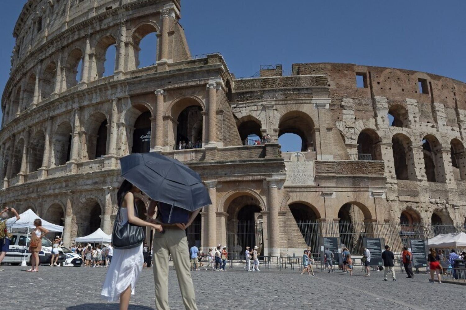 Caldo torrido a Roma