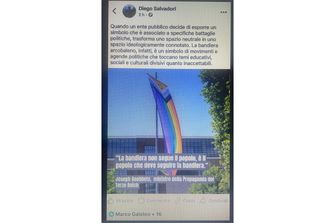 Post su Goebbels per dire no alla bandiera arcobaleno. E' polemica a Bolzano