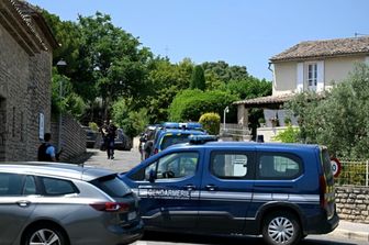 Polizia sul luogo della sparatoria a Goult