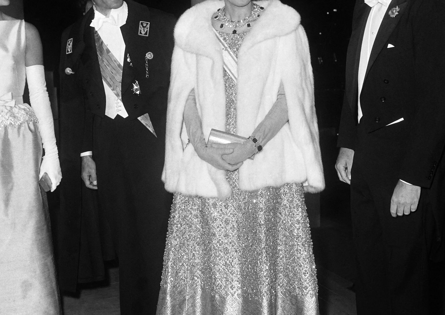 Lo scià di Iran Pahlavi, il presidente Usa Kennedy e le first lay Farah Diba  e Jacqueline