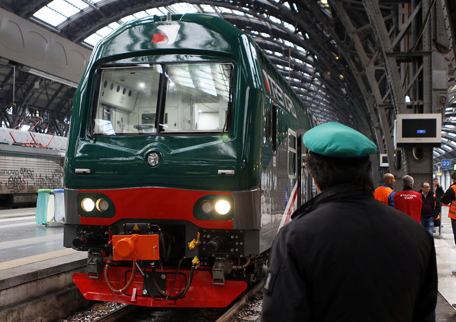Milano, presentazione del nuovo treno Vivalto per i pendolari, nella foto Treno Vivalto &nbsp;