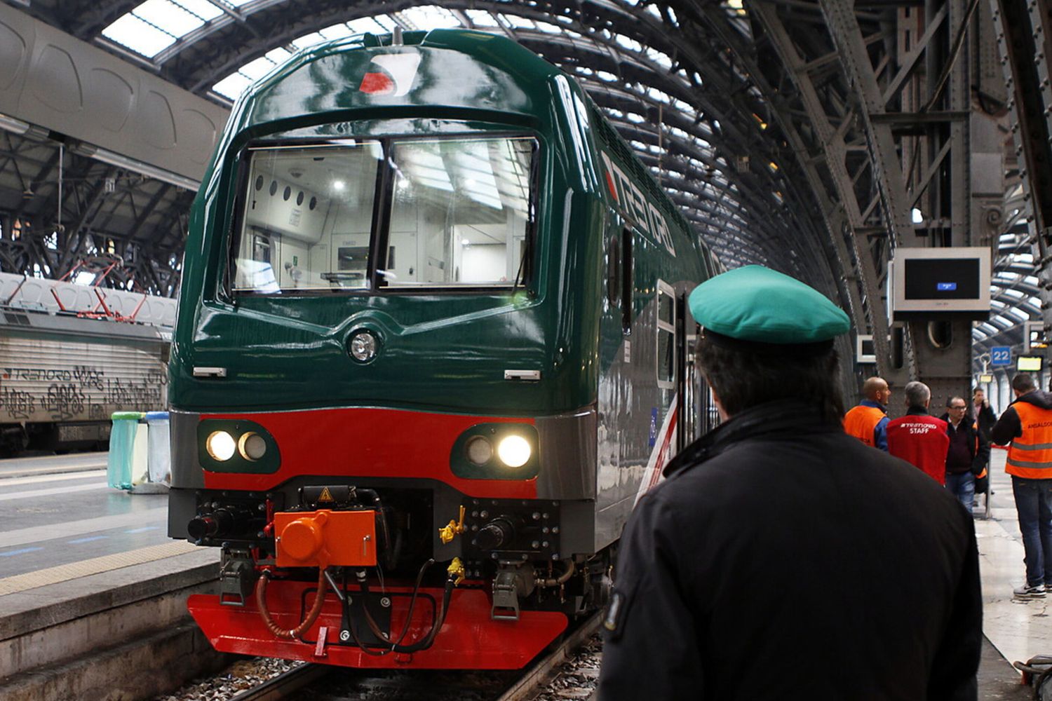 Milano, presentazione del nuovo treno Vivalto per i pendolari, nella foto Treno Vivalto &nbsp;