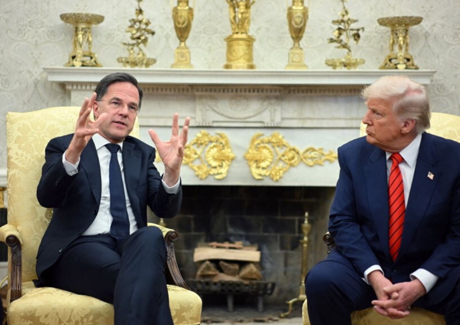 Donald Trump e Mark Rutte