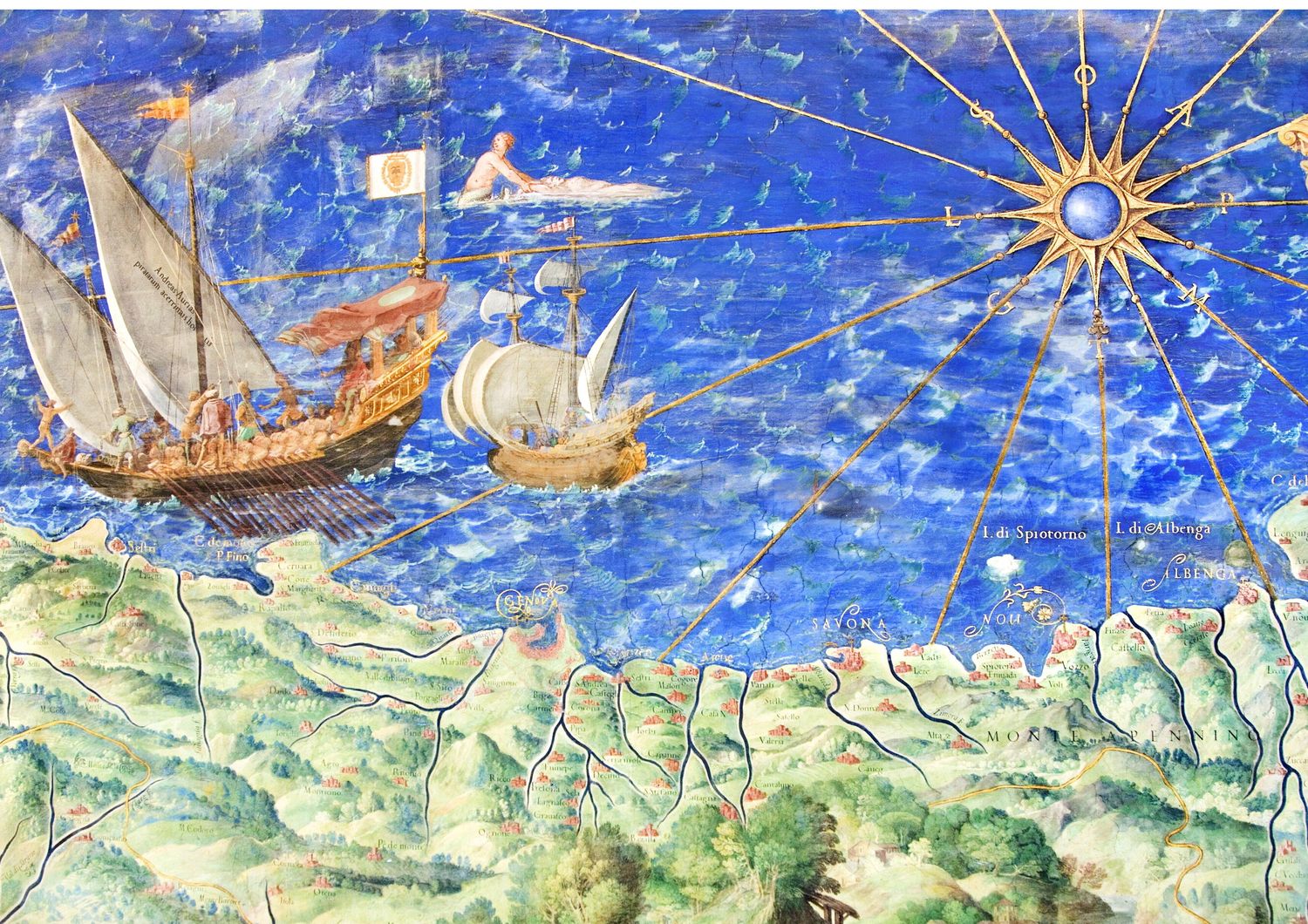Mappa della Liguria conservata ai Musei Vaticani